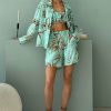 Woman cotton shorts suit Jamaica