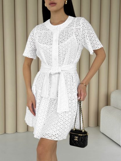 Lacy summer cotton dress