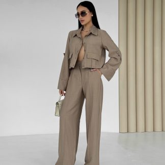 Linen suit with pants