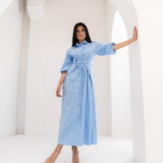 For stunning outfits in modern colors, Maxi shirt pattern dress would be perfect this summer.