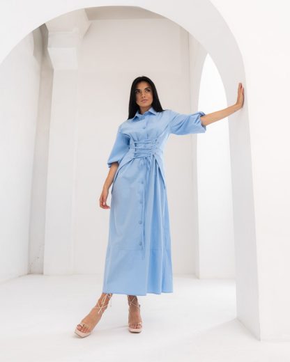 For stunning outfits in modern colors, Maxi shirt pattern dress would be perfect this summer.